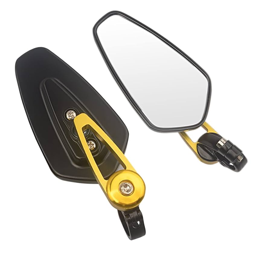 オートバイ 7/8 22MM ラウンド ハンドルバー エンド リア ミラー